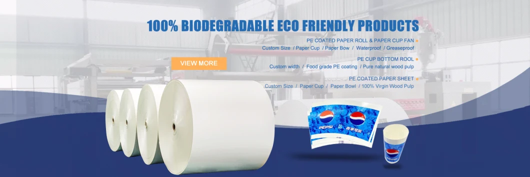 White PE Coated Paper Roll for Cup Paper Raw Materials