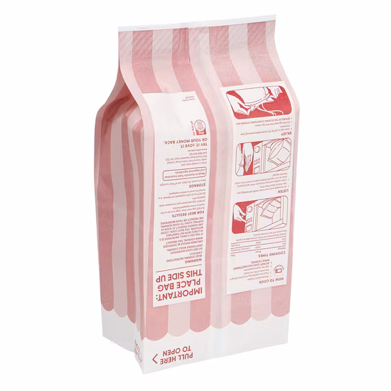 Sello de logotipo personalizado Kemasan a prueba de grasa Bolsa de palomitas de maíz para microondas Bolsas de papel para alimentos
